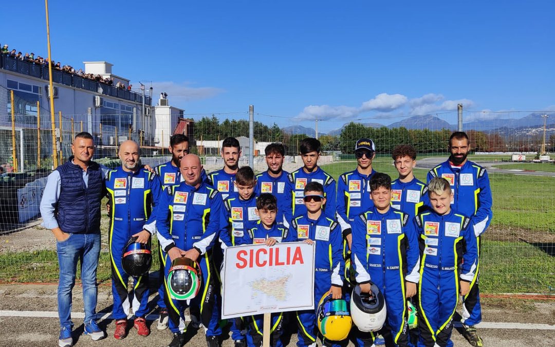 La Sicilia fa ottima squadra nella finale Karting a Battipaglia